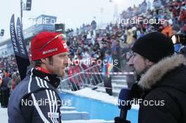 02.01.2010, Oberhof, Germany (GER): Axel Teichmann (GER), Madshus, Rottefella, Swix, adidas, Toko, interview with MDR, feature - FIS world cup cross-country, tour de ski, 15km men handicap start, Oberhof (GER). www.nordicfocus.com. © Hemmersbach/NordicFocus. Every downloaded picture is fee-liable.