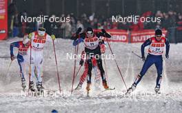 04.01.2010, Prag, Czech Republic (CZE): group, l-r: Emil Joensson (SWE), Fischer, Salomon, Craft, Tim Tscharnke (GER), Fischer, Yevgeniy Koschevoy (KAZ)  - FIS world cup cross-country, tour de ski, individual sprint, Prag (CZE). www.nordicfocus.com. © Hemmersbach/NordicFocus. Every downloaded picture is fee-liable.