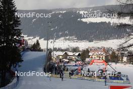 07.01.2010, Cortina-Toblach, Italy (ITA): Venue, view of the new cross country stadium - FIS world cup cross-country, tour de ski, 10km men, Cortina-Toblach (ITA). www.nordicfocus.com. © Hemmersbach/NordicFocus. Every downloaded picture is fee-liable.
