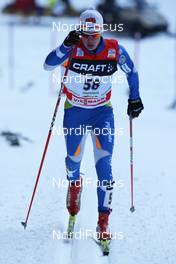 07.01.2010, Cortina-Toblach, Italy (ITA): Matti Heikkinen (FIN), Fischer, Rottefella, Alpina, Exel  - FIS world cup cross-country, tour de ski, 10km men, Cortina-Toblach (ITA). www.nordicfocus.com. © Hemmersbach/NordicFocus. Every downloaded picture is fee-liable.