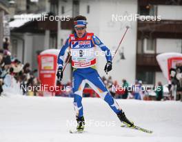 06.01.2010, Cortina-Toblach, Italy (ITA): Sami Jauhojaervi (FIN), Fischer, Rottefella, Swix  - FIS world cup cross-country, tour de ski, 30km men handicap start, Cortina-Toblach (ITA). www.nordicfocus.com. © Hemmersbach/NordicFocus. Every downloaded picture is fee-liable.