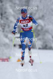 16.01.2010, Otepaeae, Estland (EST): Virpi Kuitunen (FIN), Rossignol, Rottefella, One Way, Yoko  - FIS world cup cross-country, 10km women, Otepaeae (EST). www.nordicfocus.com. © Hemmersbach/NordicFocus. Every downloaded picture is fee-liable.