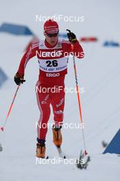 17.01.2010, Otepaeae, Estland (EST): Valerio Leccardi (SUI), Rossignol, Rottefella, Exel, adidas, Toko  - FIS world cup cross-country, individual sprint, Otepaeae (EST). www.nordicfocus.com. © Hemmersbach/NordicFocus. Every downloaded picture is fee-liable.