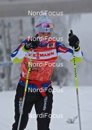 15.01.2010, Otepaeae, Estland (EST): Virpi Kuitunen (FIN), Rossignol, Rottefella, One Way, Yoko during training session - FIS world cup cross-country, training, Otepaeae (EST). www.nordicfocus.com. © Hemmersbach/NordicFocus. Every downloaded picture is fee-liable.