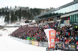 13.03.2010, Holmenkollen, Norway (NOR): spectators - FIS world cup cross-country, 50km men, Holmenkollen (NOR). www.nordicfocus.com. © Felgenhauer/NordicFocus. Every downloaded picture is fee-liable.