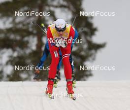 13.03.2010, Holmenkollen, Norway (NOR): Petter Northug (NOR), Fischer, Rottefella, Alpina, Ski Go, Swix   - FIS world cup cross-country, 50km men, Holmenkollen (NOR). www.nordicfocus.com. © Hemmersbach/NordicFocus. Every downloaded picture is fee-liable.