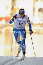 17.03.2010, Stockholm, Sweden (SWE): Aino Kaisa Saarinen (FIN), Rossignol, Rottefella, One Way  - FIS world cup cross-country, individual sprint, Stockholm (SWE). www.nordicfocus.com. © Felgenhauer/NordicFocus. Every downloaded picture is fee-liable.