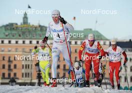 17.03.2010, Stockholm, Sweden (SWE): Lina Andersson (SWE), Madshus, Rottefella, in front of Kikkan Randall (USA), Fischer, Salomon  - FIS world cup cross-country, individual sprint, Stockholm (SWE). www.nordicfocus.com. © Felgenhauer/NordicFocus. Every downloaded picture is fee-liable.