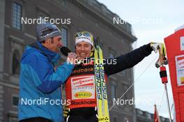 17.03.2010, Stockholm, Sweden (SWE): Emil Joensson (SWE), Fischer, Salomon, Craft, posing for interview - FIS world cup cross-country, individual sprint, Stockholm (SWE). www.nordicfocus.com. © Felgenhauer/NordicFocus. Every downloaded picture is fee-liable.