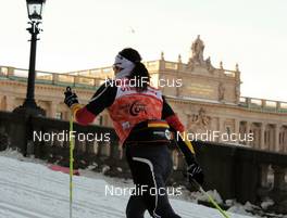 17.03.2010, Stockholm, Sweden (SWE): Katrin Zeller (GER), Rossignol, Rottefella, One Way, adidas, in front of swedish parlament - FIS world cup cross-country, individual sprint, Stockholm (SWE). www.nordicfocus.com. © Felgenhauer/NordicFocus. Every downloaded picture is fee-liable.