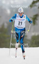 19.03.2010, Falun, Sweden (SWE): Karine Laurent Philippot (FRA), Rossignol, Rottefella, One Way, Odlo  - FIS world cup cross-country, 2,5km women, Falun (SWE). www.nordicfocus.com. Â© Felgenhauer/NordicFocus. Every downloaded picture is fee-liable.