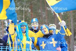 19.03.2010, Falun, Sweden (SWE): swedish fans - FIS world cup cross-country, 2,5km women, Falun (SWE). www.nordicfocus.com. Â© Felgenhauer/NordicFocus. Every downloaded picture is fee-liable.