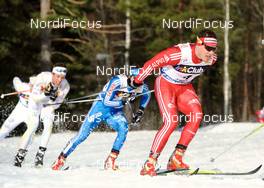 20.03.2010, Falun, Sweden (SWE): Dario Cologna (SUI), Fischer, Rottefella, Alpina, Swix, adidas  - FIS world cup cross-country, pursuit men, Falun (SWE). www.nordicfocus.com. © Felgenhauer/NordicFocus. Every downloaded picture is fee-liable.