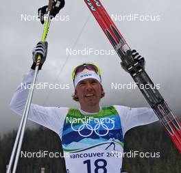 28.02.2010, Whistler, Canada (CAN): Johan Olsson (SWE), Madshus, Salomon, Leki, Craft  - Olympic Winter Games Vancouver 2010, cross-country, mass men, Whistler (CAN). www.nordicfocus.com. © NordicFocus. Every downloaded picture is fee-liable.