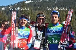 22.02.2010, Whistler, Canada (CAN): group, l-r: Nikolay Morilov (RUS), Madshus, Rottefella, adidas, Georgy Kadikov (RUS/FIS), TD FIS Cross-Country, Alexei Petukhov (RUS), Madshus  - Olympic Winter Games Vancouver 2010, cross-country, team sprint, Whistler (CAN). www.nordicfocus.com. © NordicFocus. Every downloaded picture is fee-liable.