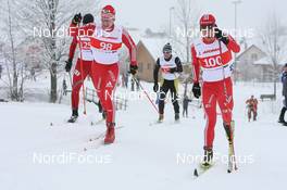 14.01.2010, Marbach, Switzerland (SUI): (l-r) Lukas Lischer (SUI), Roman Furger (SUI) - Swiss National Championships 2010, cross-country, men, Marbach (SUI). www.nordicfocus.com. © Manzoni/NordicFocus. Every downloaded picture is fee-liable.
