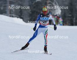 20.11.2010, Gaellivare, Sweden (SWE): Pietro Piller Cottrer (ITA), Rossignol, Rottefella, One Way, Yoko  - FIS world cup cross-country, 15km men, Gaellivare (SWE). www.nordicfocus.com. © Hemmersbach/NordicFocus. Every downloaded picture is fee-liable.
