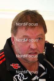 19.11.2010, Gaellivare, Sweden (SWE): Jochen Behle (GER), headcoach cross-country at the FIS Opening Press Conference - FIS world cup cross-country, training, Gaellivare (SWE). www.nordicfocus.com. © Hemmersbach/NordicFocus. Every downloaded picture is fee-liable.