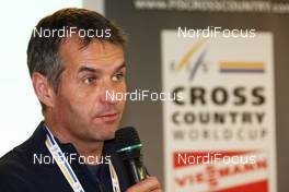 19.11.2010, Gaellivare, Sweden (SWE): Juerg Capol (SUI), FIS race director cross-country at the FIS Opening Press Conference - FIS world cup cross-country, training, Gaellivare (SWE). www.nordicfocus.com. © Hemmersbach/NordicFocus. Every downloaded picture is fee-liable.