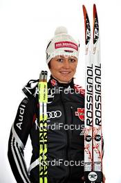 25.11.2010, Kuusamo, Finland (FIN): Katrin Zeller (GER), Rossignol, Rottefella, One Way, adidas  - FIS world cup cross-country, training, Kuusamo (FIN). www.nordicfocus.com. Â© Felgenhauer/NordicFocus. Every downloaded picture is fee-liable.