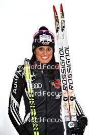 25.11.2010, Kuusamo, Finland (FIN): Nicole Fessel (GER), Rossignol, Rottefella, Alpina, One Way, adidas  - FIS world cup cross-country, training, Kuusamo (FIN). www.nordicfocus.com. Â© Felgenhauer/NordicFocus. Every downloaded picture is fee-liable.