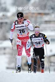11.12.2010, Davos, Switzerland (SUI): George Grey (CAN), Fischer, Salomon, Swix  - FIS world cup cross-country, 15km men, Davos (SUI). www.nordicfocus.com. Â© Felgenhauer/NordicFocus. Every downloaded picture is fee-liable.