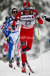 11.12.2010, Davos, Switzerland (SUI):  Odd-Bjoern Hjelmeset (NOR), Peltonen, Rottefella, Alpina, One Way - FIS world cup cross-country, 15km men, Davos (SUI). www.nordicfocus.com. © Laiho/NordicFocus. Every downloaded picture is fee-liable.