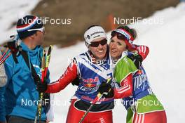 10.04.2010, Davos, Switzerland (SUI): Selina Gasparin (SUI) and Lucy Pichard (SUI) - Red Bull NordiX Davos-Bolgen, Davos (SUI). www.nordicfocus.com. © Manzoni/NordicFocus. Every downloaded picture is fee-liable.
