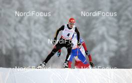 02.01.2010, Oberhof, Germany (GER): Eric Frenzel (GER), Fischer, Salomon, adidas  - FIS world cup nordic combined, individual gundersen HS140/10km, Oberhof (GER). www.nordicfocus.com. © Felgenhauer/NordicFocus. Every downloaded picture is fee-liable.