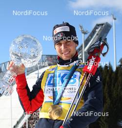 13.03.2010, Holmenkollen, Norway (NOR): Jason Lamy-Chappuis (FRA), Fischer, Rottefella, Odlo  - FIS world cup nordic combined, cups, Holmenkollen (NOR). www.nordicfocus.com. © Hemmersbach/NordicFocus. Every downloaded picture is fee-liable.