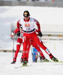 14.03.2010, Holmenkollen, Norway (NOR): Felix Gottwald (AUT), Fischer - FIS world cup nordic combined, individual gundersen HS134/10km, Holmenkollen (NOR). www.nordicfocus.com. © Hemmersbach/NordicFocus. Every downloaded picture is fee-liable.