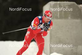 13.03.2010, Holmenkollen, Norway (NOR): Todd Lodwick (USA), Atomic  - FIS world cup nordic combined, team HS134/4x5km, Holmenkollen (NOR). www.nordicfocus.com. © Felgenhauer/NordicFocus. Every downloaded picture is fee-liable.