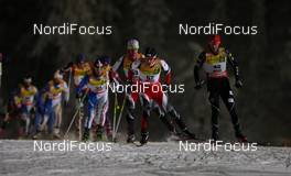 26.11.2010, Kuusamo, Finland (FIN):  chasing group - FIS world cup nordic combined, individual gundersen HS142/10km, Kuusamo (FIN). www.nordicfocus.com. © Laiho/NordicFocus. Every downloaded picture is fee-liable.