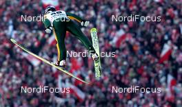 22.01.2010, Zakopane, Poland (POL):Gregor Schlierenzauer (AUT), Fischer - FIS world cup ski jumping, individual HS134, Zakopane (POL). www.nordicfocus.com. © Domanski/NordicFocus. Every downloaded picture is fee-liable.