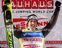 03.02.2010, Klingenthal, Germany (GER): Simon Ammann (SUI), Fischer, adidas  - FIS world cup ski jumping, individual HS140, Klingenthal (GER). www.nordicfocus.com. © Domanski/NordicFocus. Every downloaded picture is fee-liable.