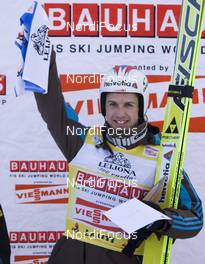07.03.2010, Lahti, Finland (FIN): leader of the nordic tournament Simon Ammann (SUI) - FIS world cup ski jumping, individual HS130, Lahti (FIN). www.nordicfocus.com. © Laiho/NordicFocus. Every downloaded picture is fee-liable.