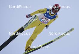 06.03.2010, Lahti, Finland (FIN):  Michaeil Uhrmann (GER), Fischer - FIS world cup ski jumping, team HS130, Lahti (FIN). www.nordicfocus.com. © Laiho/NordicFocus. Every downloaded picture is fee-liable.