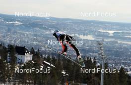 14.03.2010, Holmenkollen, Norway (NOR): flying over Oslo - FIS world cup ski jumping, individual HS134, Holmenkollen (NOR). www.nordicfocus.com. © Felgenhauer/NordicFocus. Every downloaded picture is fee-liable.