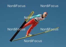 14.03.2010, Holmenkollen, Norway (NOR): Martin Koch (AUT), Fischer - FIS world cup ski jumping, individual HS134, Holmenkollen (NOR). www.nordicfocus.com. © Felgenhauer/NordicFocus. Every downloaded picture is fee-liable.