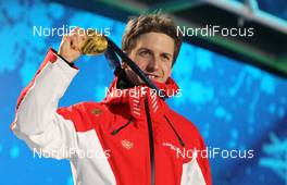 13.02.2010, Whistler, Canada (CAN): Simon Ammann (SUI), Fischer  - Olympic Winter Games Vancouver 2010, ski jumping, medals, Whistler (CAN). www.nordicfocus.com. © NordicFocus. Every downloaded picture is fee-liable.
