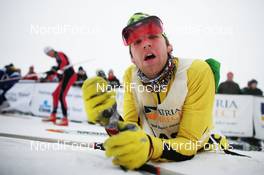 10.01.2010, Liberec, Czech Republic (CZE): racer - finish - FIS Marathon Cup Jizerska Padesatka, Liberec (CZE). www.nordicfocus.com. © Domanski/NordicFocus. Every downloaded picture is fee-liable.