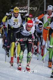 07.03.2010, Mora, Sweden (SWE): group, in front Oskar Svaerd (SWE), Atomic, Exel  - Worldloppet / FIS Marathon Cup Vasaloppet, Mora (SWE). www.nordicfocus.com. © Hemmersbach/NordicFocus. Every downloaded picture is fee-liable.