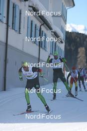 14.03.2010, Scuol, Switzerland (SUI): Anders Aukland (NOR), Atomic, One Way leads Jerry Ahrlin (SWE), Madshus, Rottefella - FIS Marathon Cup Engadin Skimarathon, Scuol (SUI). www.nordicfocus.com. © Manzoni/NordicFocus. Every downloaded picture is fee-liable.