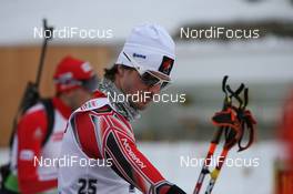 12.01.2011, Ruhpolding, Germany (GER): Jean Philippe Leguellec (CAN), Rossignol, Rottefella, Exel - IBU world cup biathlon, individual men, Ruhpolding (GER). www.nordicfocus.com. © Manzoni/NordicFocus. Every downloaded picture is fee-liable.