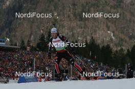12.01.2011, Ruhpolding, Germany (GER): Toni Lang (GER), Madshus, Rottefella, Exel, adidas - IBU world cup biathlon, individual men, Ruhpolding (GER). www.nordicfocus.com. © Manzoni/NordicFocus. Every downloaded picture is fee-liable.