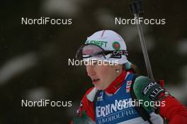 13.01.2011, Ruhpolding, Germany (GER): Darya Domracheva (BLR), Fischer, Rottefella, Swix - IBU world cup biathlon, individual women, Ruhpolding (GER). www.nordicfocus.com. © Manzoni/NordicFocus. Every downloaded picture is fee-liable.