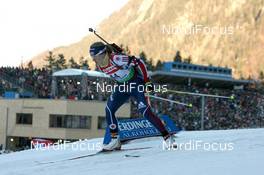 16.01.2011, Ruhpolding, Germany (GER): Haley Johnson (USA), Rossignol, Rottefella, Exel, adidas - IBU world cup biathlon, pursuit women, Ruhpolding (GER). www.nordicfocus.com. © Manzoni/NordicFocus. Every downloaded picture is fee-liable.