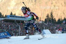 16.01.2011, Ruhpolding, Germany (GER): Laura Spector (USA), Madshus, Rottefella, adidas - IBU world cup biathlon, pursuit women, Ruhpolding (GER). www.nordicfocus.com. © Manzoni/NordicFocus. Every downloaded picture is fee-liable.