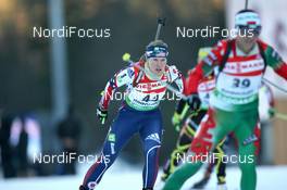16.01.2011, Ruhpolding, Germany (GER): Haley Johnson (USA), Rossignol, Rottefella, Exel, adidas - IBU world cup biathlon, pursuit women, Ruhpolding (GER). www.nordicfocus.com. © Manzoni/NordicFocus. Every downloaded picture is fee-liable.
