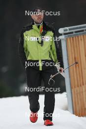 14.01.2011, Ruhpolding, Germany (GER): Uros Velepec (SLO), Headcoach Team Slovenia  - IBU world cup biathlon, sprint men, Ruhpolding (GER). www.nordicfocus.com. © Manzoni/NordicFocus. Every downloaded picture is fee-liable.
